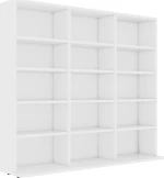 vidaXL Έπιπλο για CD Λευκό 102x23x89.5cm από Μοριοσανίδα