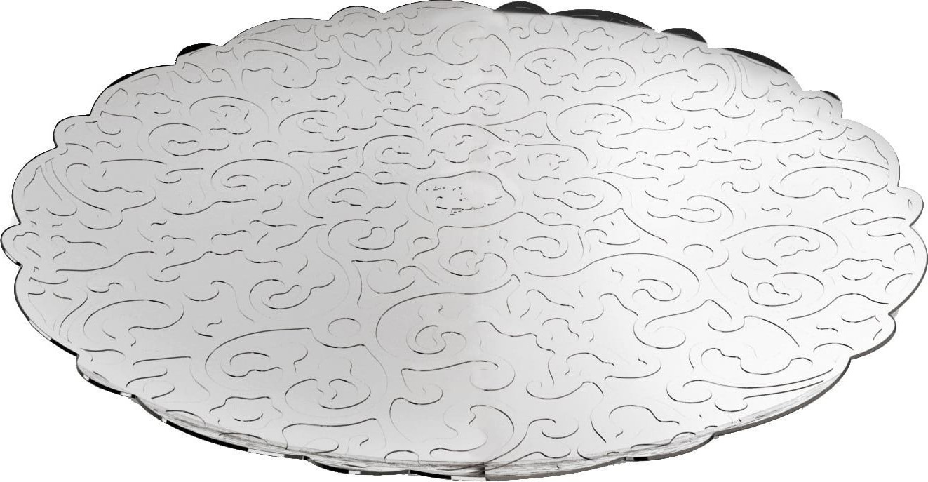 Alessi Δίσκος Σερβιρίσματος Inox Dressed Λευκός 26x26cm