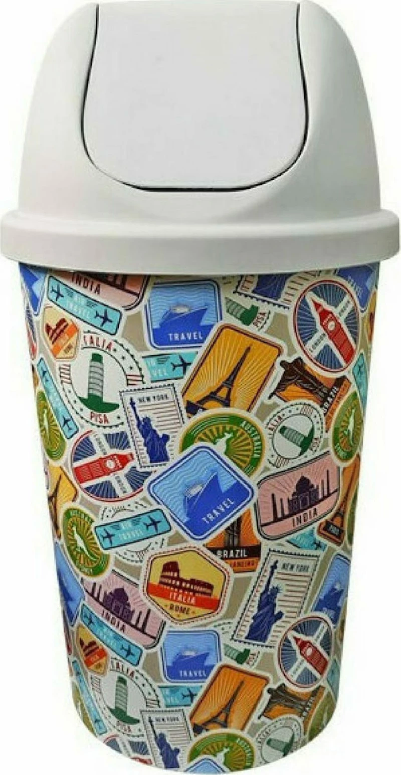Homeplast Πλαστικός Κάδος Απορριμμάτων 50lt 36x36x73cm