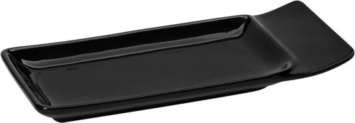 Espiel Πιάτο Γλυκού από Πορσελάνη Μαύρο 21x8.5cm 12τμχ