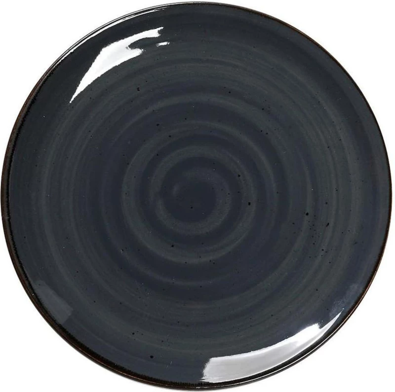 Espiel Terra Πιάτο Ρηχό Κεραμικό Γκρι με Διάμετρο 26.5cm 6τμχ