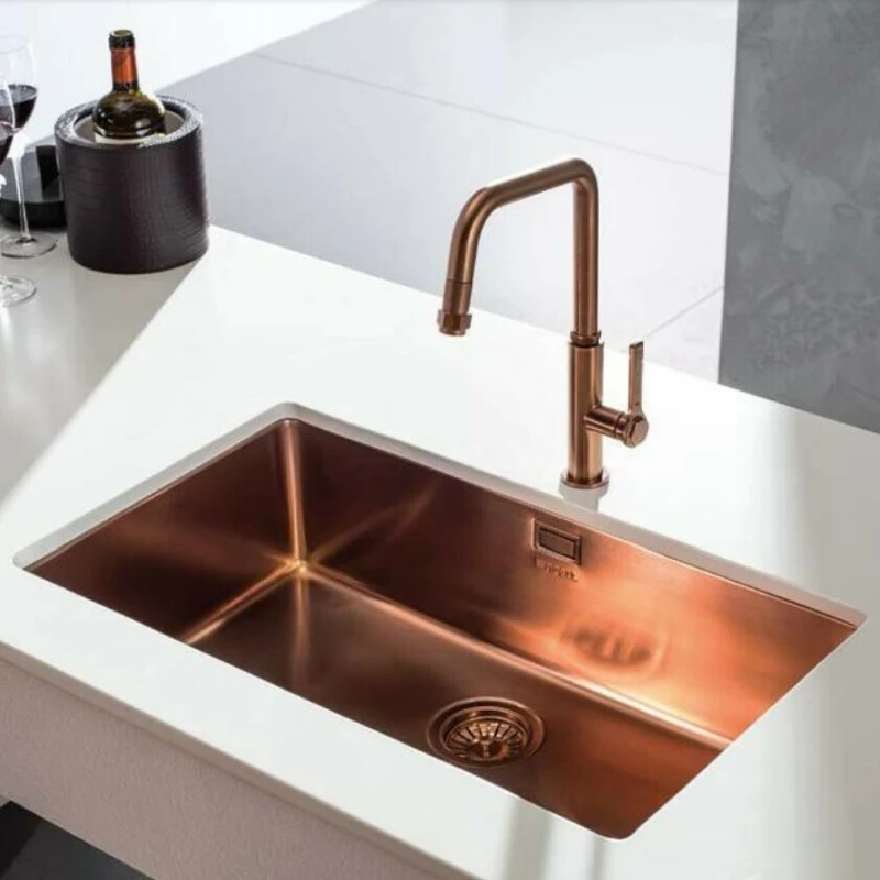Apell Metamorfosis Υποκαθήμενος Νεροχύτης 75x44cm Inox Copper