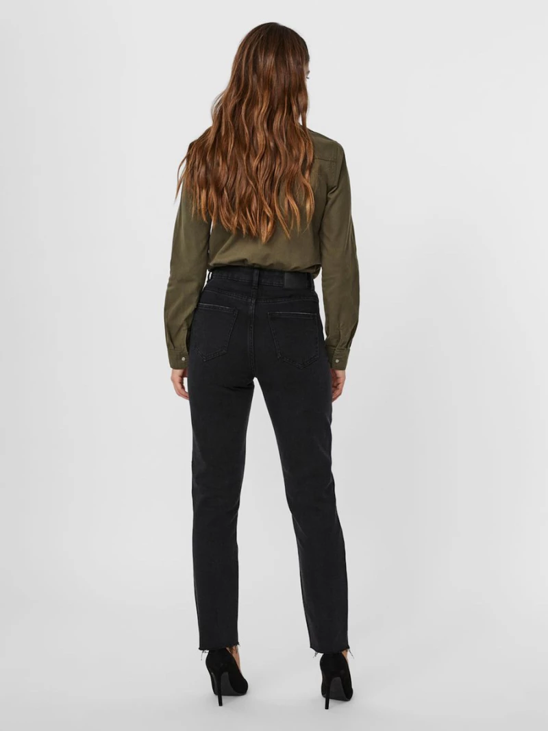 Vero Moda 10247008 Mom Fit Γυναικείο Jean Παντελόνι Μαύρο