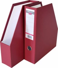 Salko Paper Θήκη Περιοδικών Αρχείου Πλαστική σε Κόκκινο χρώμα 28x8x34cm