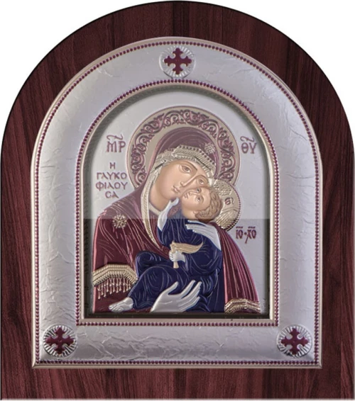 Slevori Εικόνα Ασημένια 22.8x26.3cm