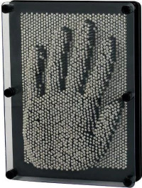 Επιτραπέζιο Μεταλλικό Διακοσμητικό 3D Metal Pin Art Σε Γκρι