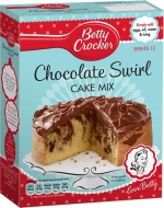 Betty Crocker Μείγμα για Γλυκά Chocolate Swirl Cake Mix 425gr