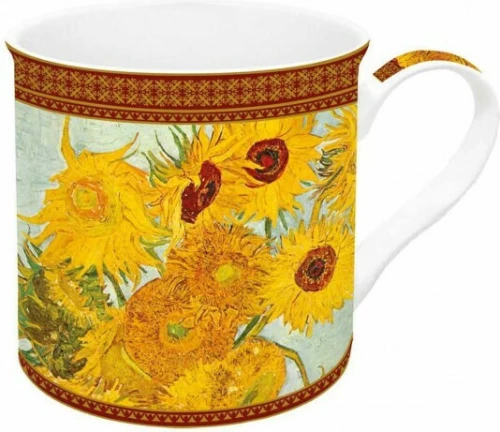 Marva Sunflowers Κούπα από Πορσελάνη Πολύχρωμη 300ml