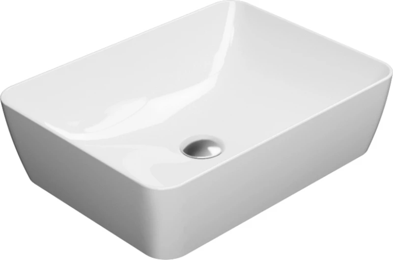 GSI Sand Επικαθήμενος Νιπτήρας Πορσελάνης 50x38cm Λευκός