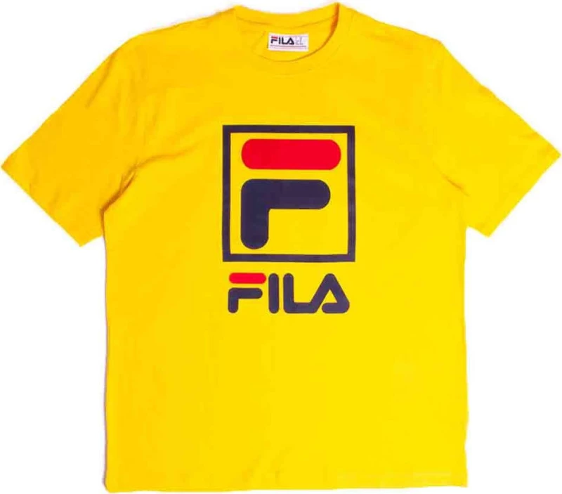 Fila Jack Ανδρικό T-shirt Κίτρινο με Λογότυπο