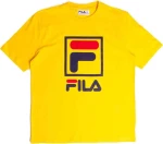 Fila Jack Ανδρικό T-shirt Κίτρινο με Λογότυπο