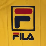 Fila Jack Ανδρικό T-shirt Κίτρινο με Λογότυπο