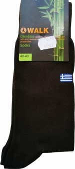 Walk Ανδρικές Μονόχρωμες Κάλτσες Καφέ