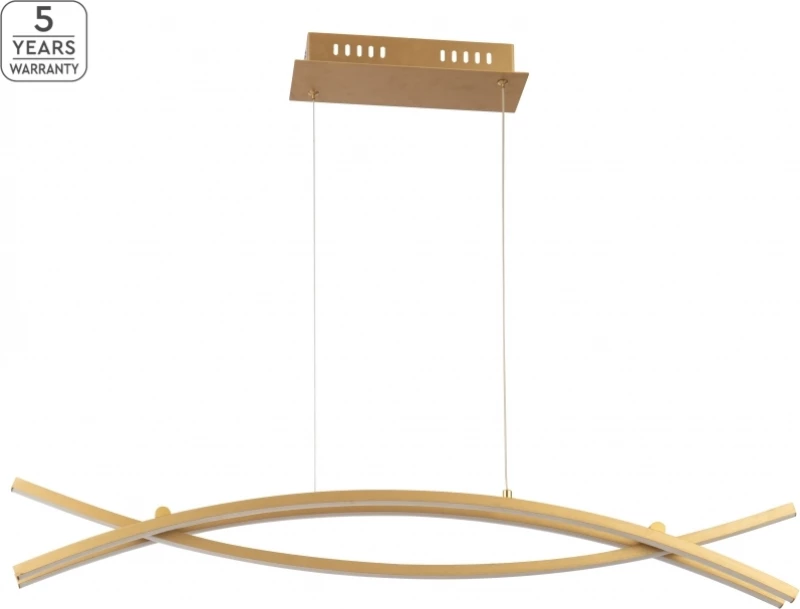 Home Lighting Xena Κρεμαστό Φωτιστικό Μοντέρνο LED Ράγα Χρυσό