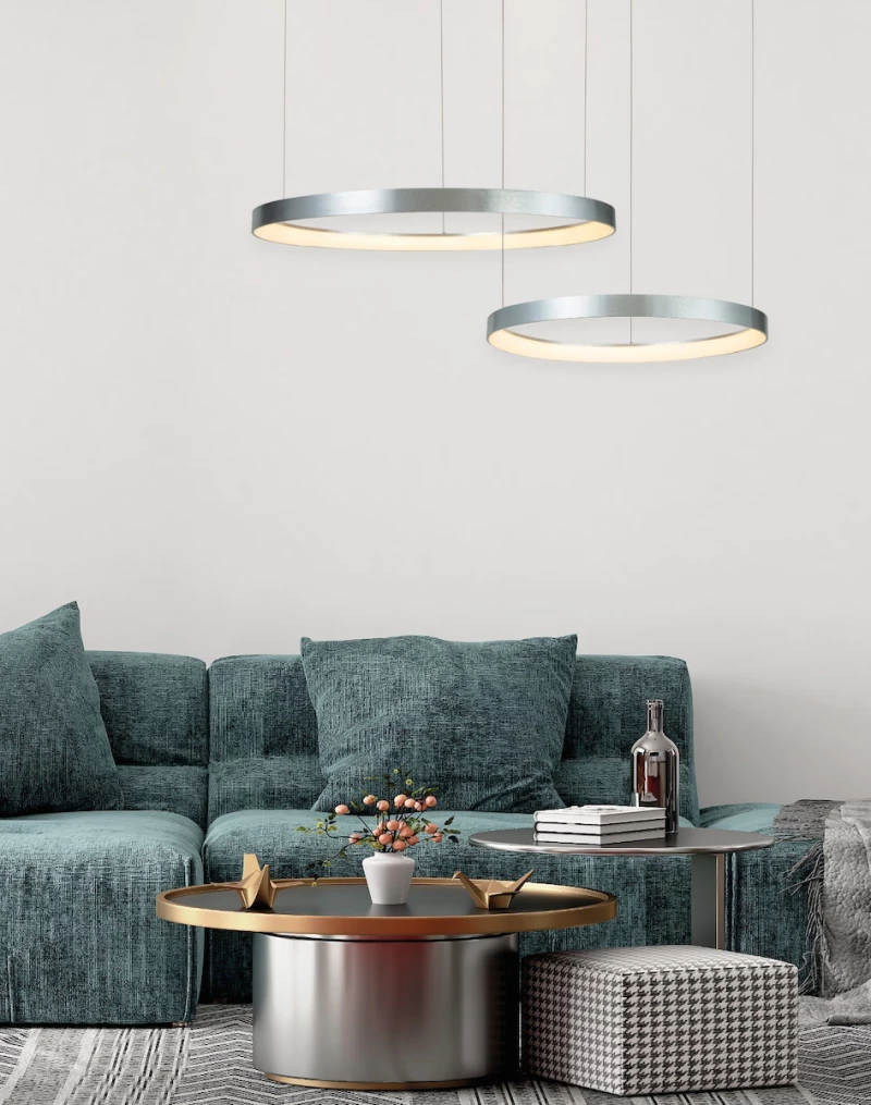 Home Lighting Xena Κρεμαστό Φωτιστικό Μοντέρνο LED Ράγα Χρυσό