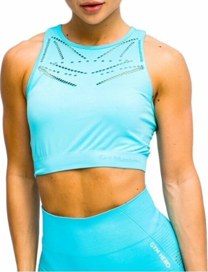 GymHero Venice Beach Top Κοντό Μπουστάκι BRA-SHORTBABYBLUE