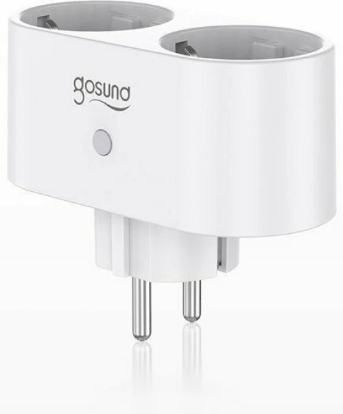 Gosund SP211 Διπλή Εξωτερική Πρίζα Ρεύματος Wi-Fi Ασφαλείας Λευκή Wi-Fi