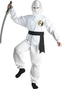 Αποκριάτικη Παιδική Στολή Λευκός Ninja