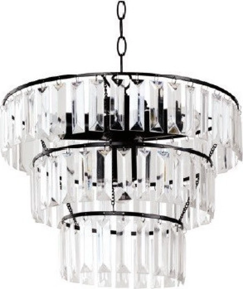 Aca Πολυέλαιος 4xE14 Ø38.5cm με Κρύσταλλα Διάφανος SF175204B