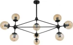 GloboStar Sentinel Πολυέλαιος 10xE27 Ø110cm Μαύρος 110cm 01636