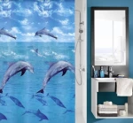 Kleine Wolke Κουρτίνα Μπάνιου 180x200 Dolphin