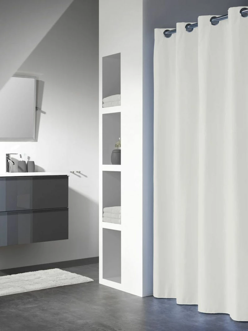 Sealskin Υφασμάτινη Κουρτίνα Μπάνιου 180x200 Coloris Off-White