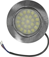 Adeleq LED Πλαστικό Σποτ Χωνευτό SMD 4W 4000K 7x7cm Ασημί