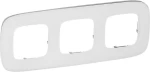 Legrand Valena Allure 3 Θέσεων Glass 755543 Λευκό