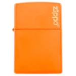 Zippo Αναπτήρας Λαδιού Αντιανεμικός Orange Matte Classic Logo