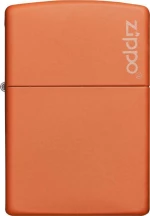 Zippo Αναπτήρας Λαδιού Αντιανεμικός Orange Matte Classic Logo