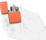 Zippo Αναπτήρας Λαδιού Αντιανεμικός Orange Matte Classic Logo