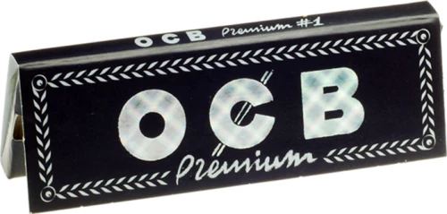 Ocb Χαρτάκια Premium Μαύρα 50 φύλλα