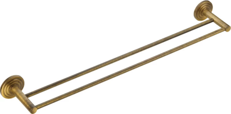 Verdi Brass Ράγα Μπάνιου Διπλή Επιτοίχια ​55x5.8cm Μπρούτζινη