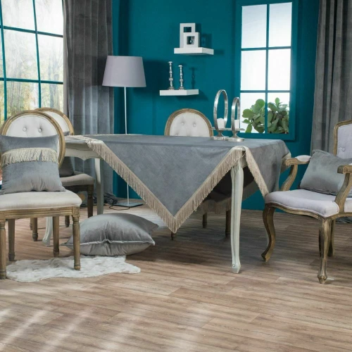 Teoran Τραπεζομάντηλο 140x180 Velvet 11 Με Κρόσια
