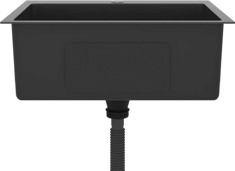 vidaXL 51513 Ένθετος Νεροχύτης 59x44cm Inox Σατινέ Black