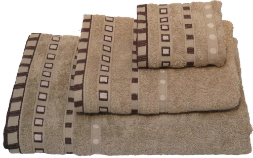 Le Blanc Πετσέτα Σώματος Πεννιέ Ζακάρ Πουά 70x140 Μπεζ