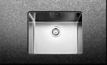 Fortinox Squadro 28055 Υποκαθήμενος Νεροχύτης 44x44cm Inox Σατινέ