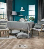 Teoran Διακοσμητική Μαξιλαροθήκη 45x45 Velvet Με Κρόσια 11 Silver