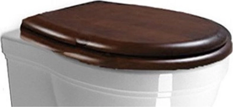 GSI Classic MS87 Καπάκι Λεκάνης Ξύλινο 51x37cm Καφέ
