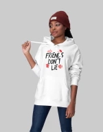 Friends Don't Lie W Hoodie - WHITE