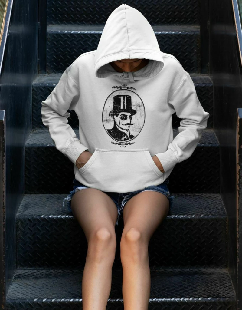 Lupin Φούτερ με κουκούλα W - WHITE