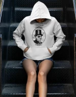 Lupin Φούτερ με κουκούλα W - WHITE