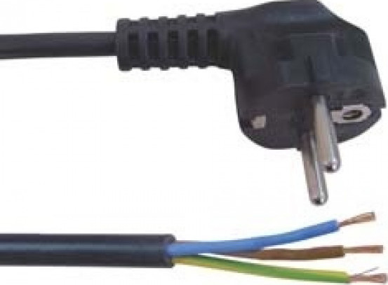 ΚΑΛΩΔΙΟ ΤΡΟΦΟΔΟΣΙΑΣ 3X1.5mm² 1.8m ΣΟΥΚΟ ΓΩΝ.ΜΑΥΡΟ YUN