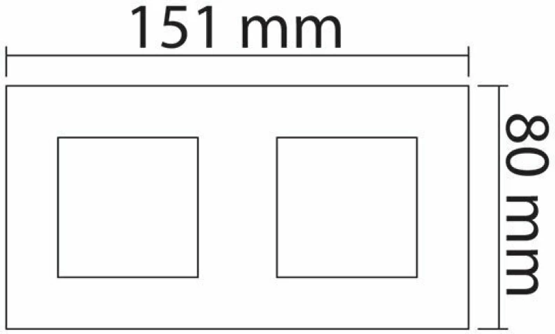 Aca Modys Πλαίσιο Διπλό 10101433122 Γκρι