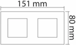 Aca Modys Πλαίσιο Διπλό 10101433122 Γκρι