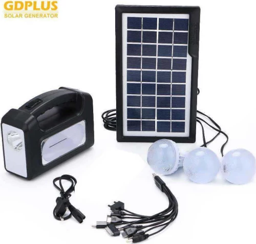 Αυτόνομο Ηλιακό Φωτιστικό Με 3 Λάμπες Led - Gd-7 - Oem