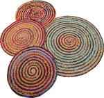 Viopros Jute Στρογγυλό με Διάμετρο 90cm