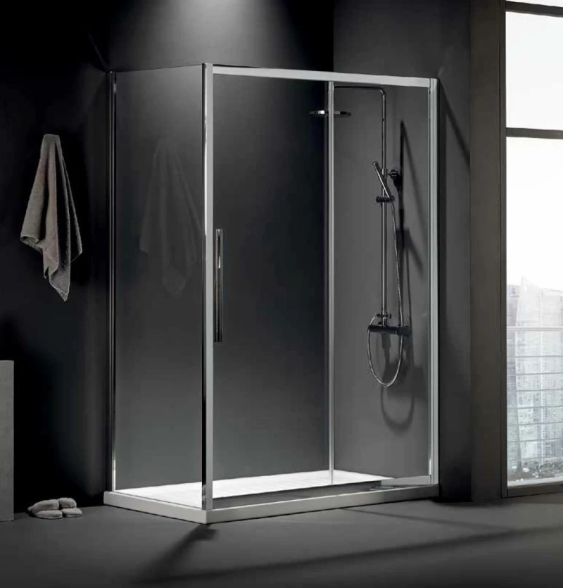 Devon Flow Slider 1+1 Διαχωριστικό Ντουζιέρας 137-141x195cm Clean Glass