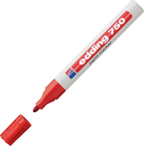 Edding 750 Ανεξίτηλος 4mm Κόκκινο
