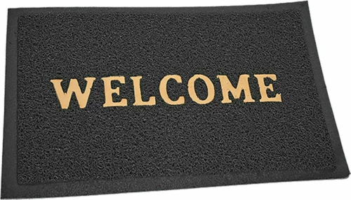 HOMie Πατάκι Εισόδου Welcome Μαύρο 38x57cm